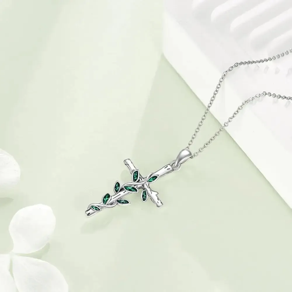 3pcs Cross Necklace and Earring Set