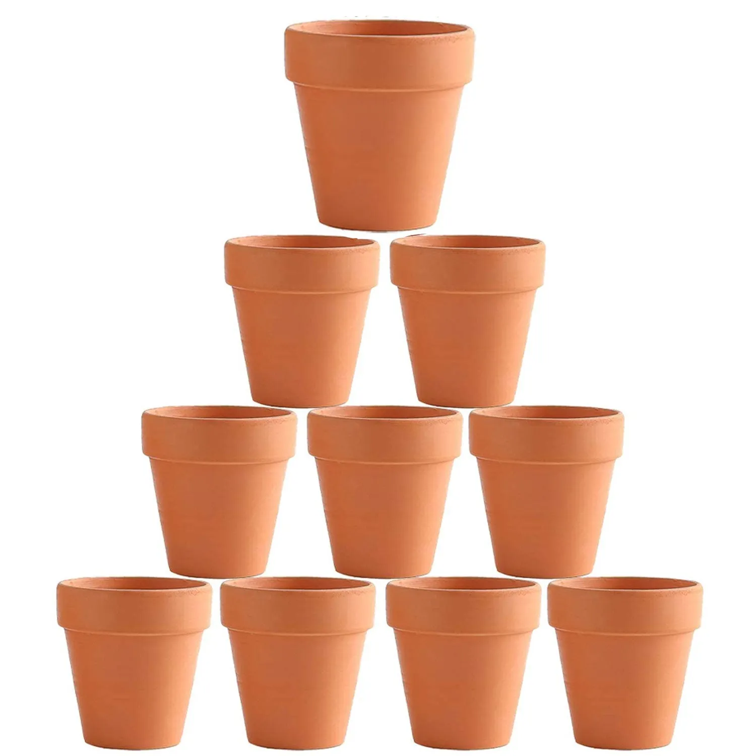5cm Flower Pot | Clay Ceramic | Plant Succulent Cactus Nursery Planter | 10-Pack