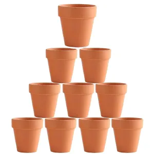 5cm Flower Pot | Clay Ceramic | Plant Succulent Cactus Nursery Planter | 10-Pack