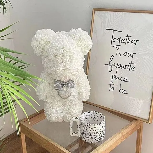 Artificial rose bear