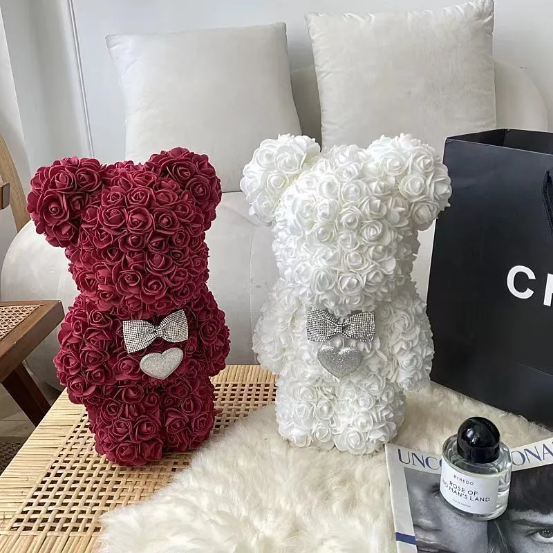 Artificial rose bear
