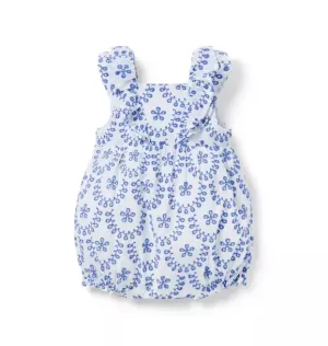 Baby Eyelet Ruffle Romper
