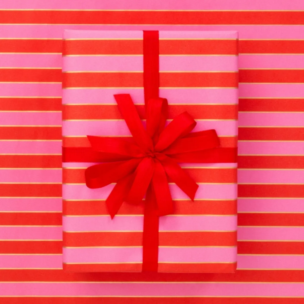 Bande de Noel - Pink/Poppy Red