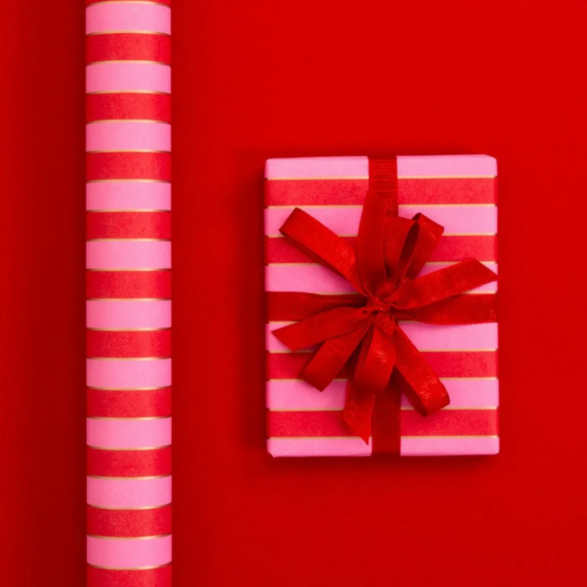 Bande de Noel - Pink/Poppy Red