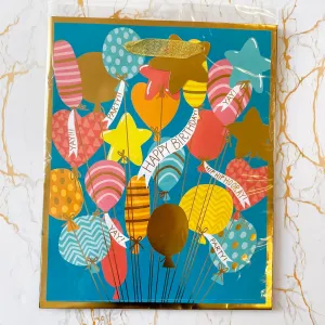 Big Fun Balloons Birthday Medium Gift Bag