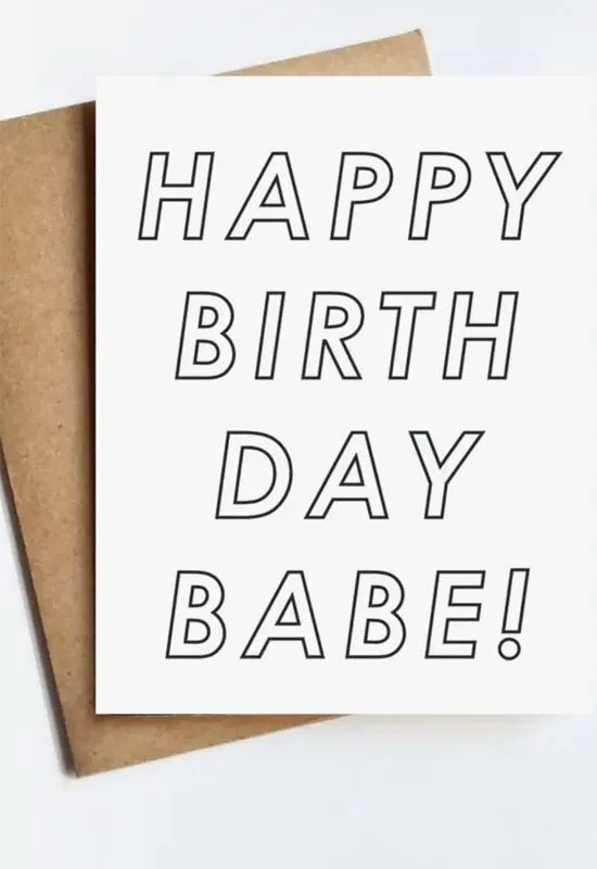 Birthday Babe Card