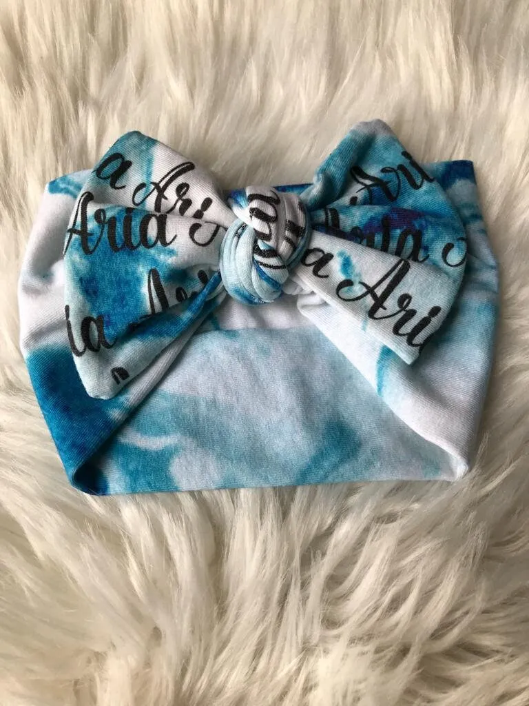 Bow headband. Personalized or non personalized. gift. Personalized gifts.