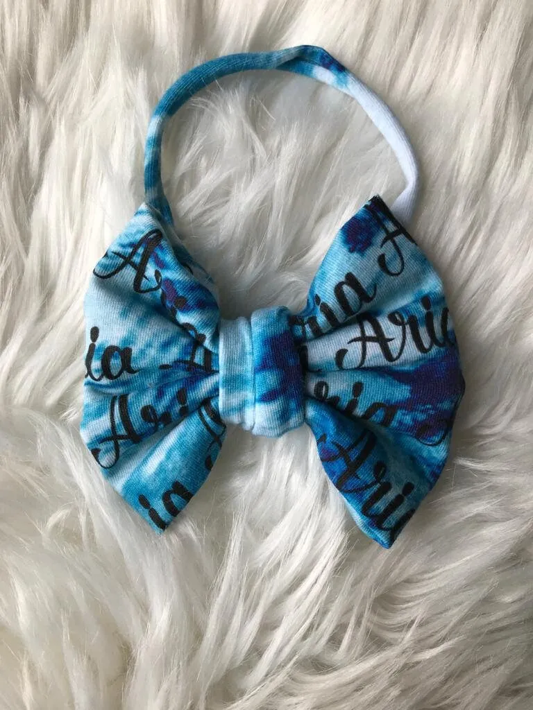 Bow headband. Personalized or non personalized. gift. Personalized gifts.