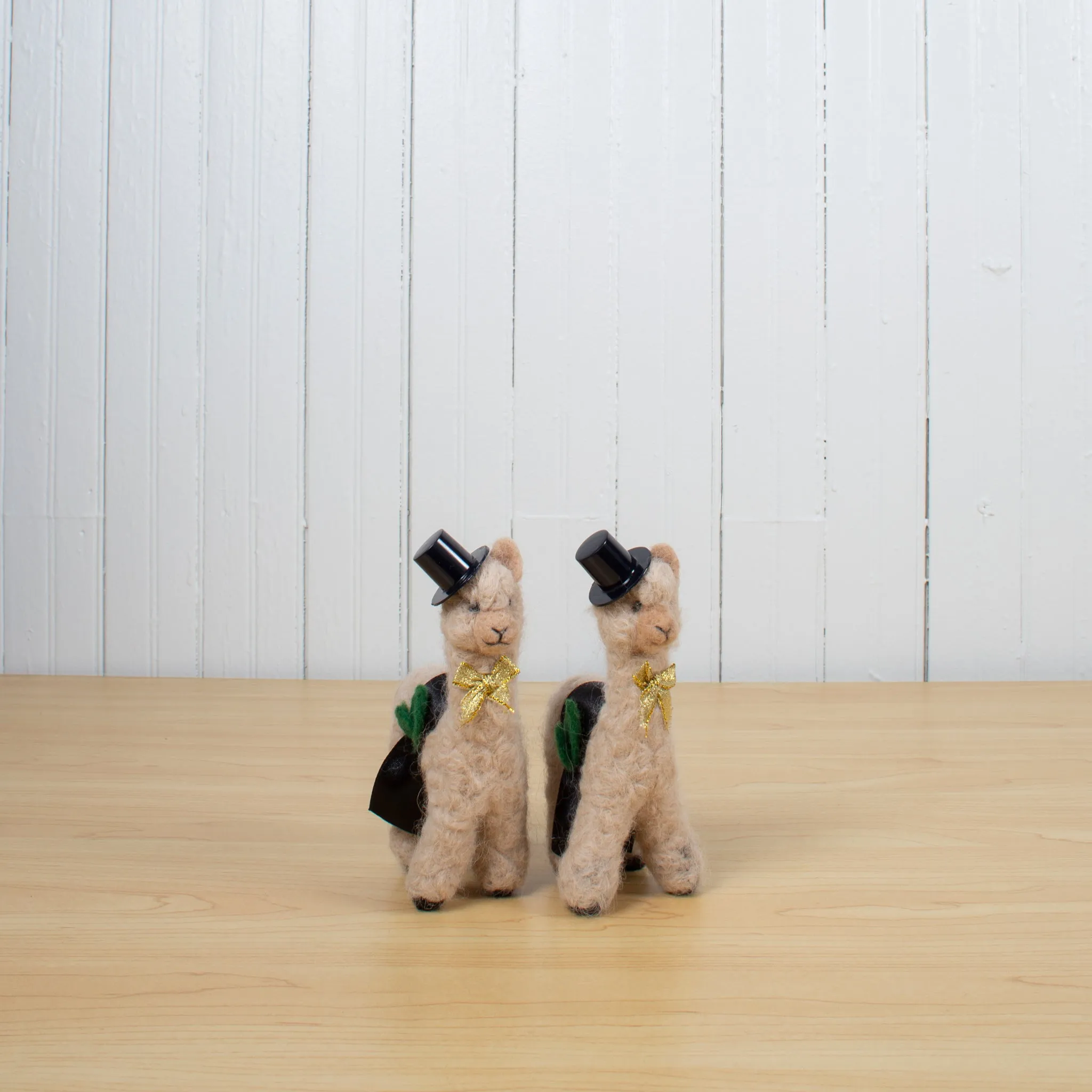 Felted Alpaca Wedding Set