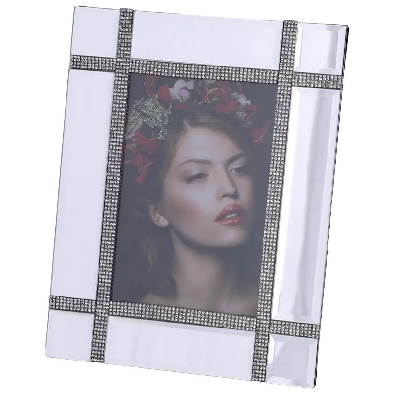 Glam Mirror Photo Frame - Silver