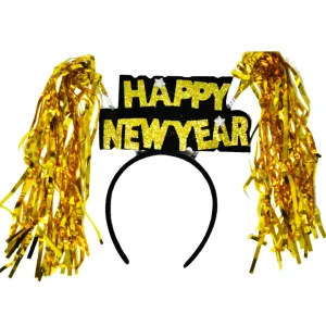 Happy New Year Tinsel Headband