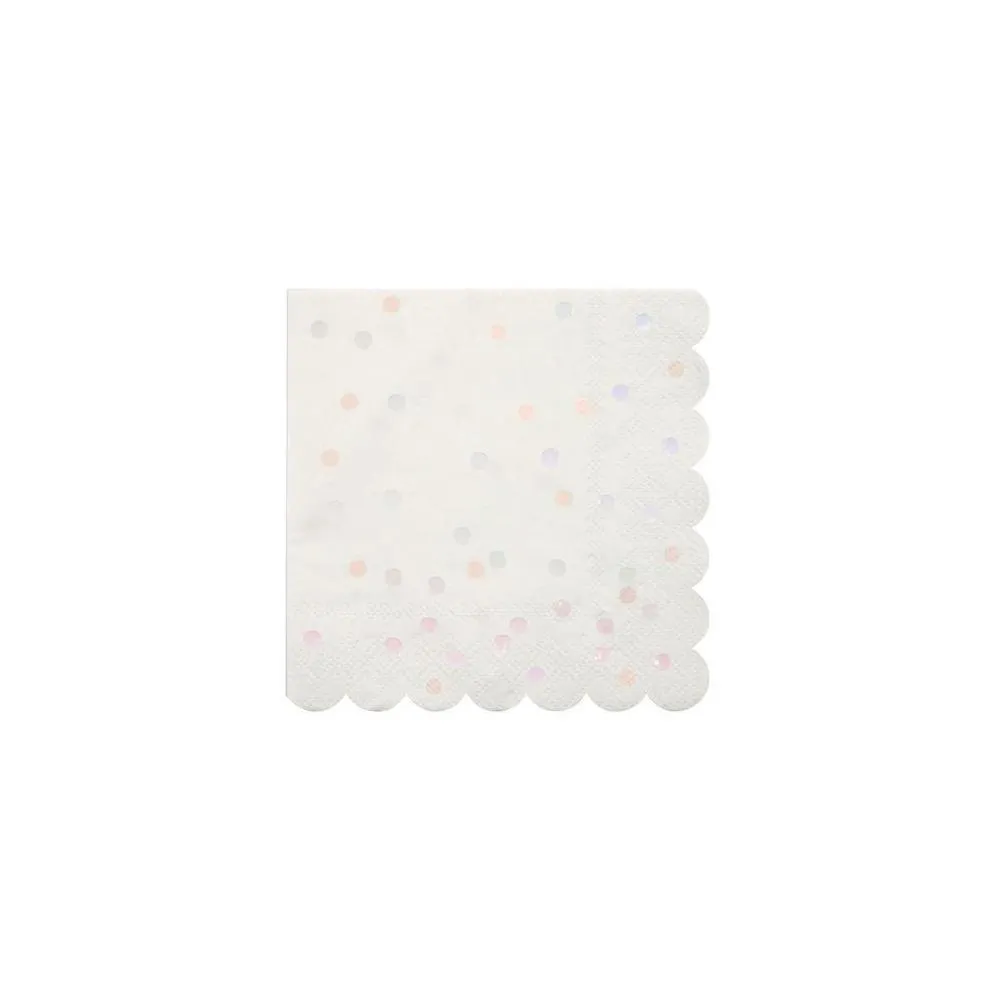Iridescent Spots Small Napkins -- Multicolor