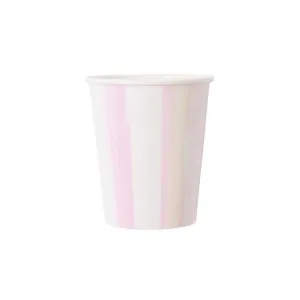 Iridescent Stripe Party Cups -- Multicolor
