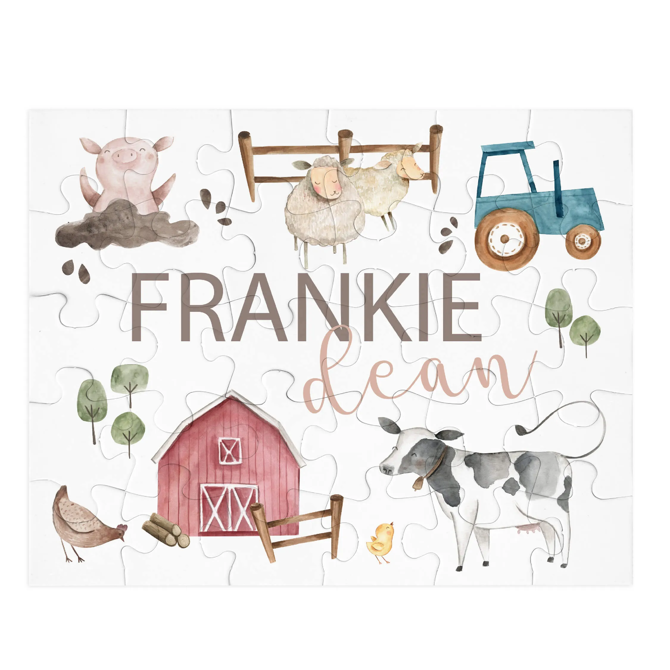 Kids Personalized 30 Piece Puzzle | Frankie's Farm Party