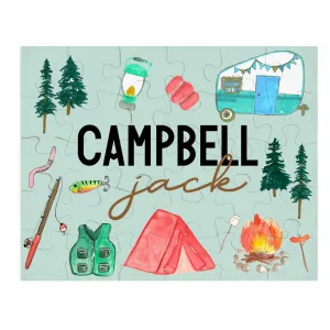 Kids Personalized 30 Piece Puzzle | Happy Camper