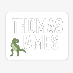 Kids Personalized Whiteboard | Dinosaur Friends
