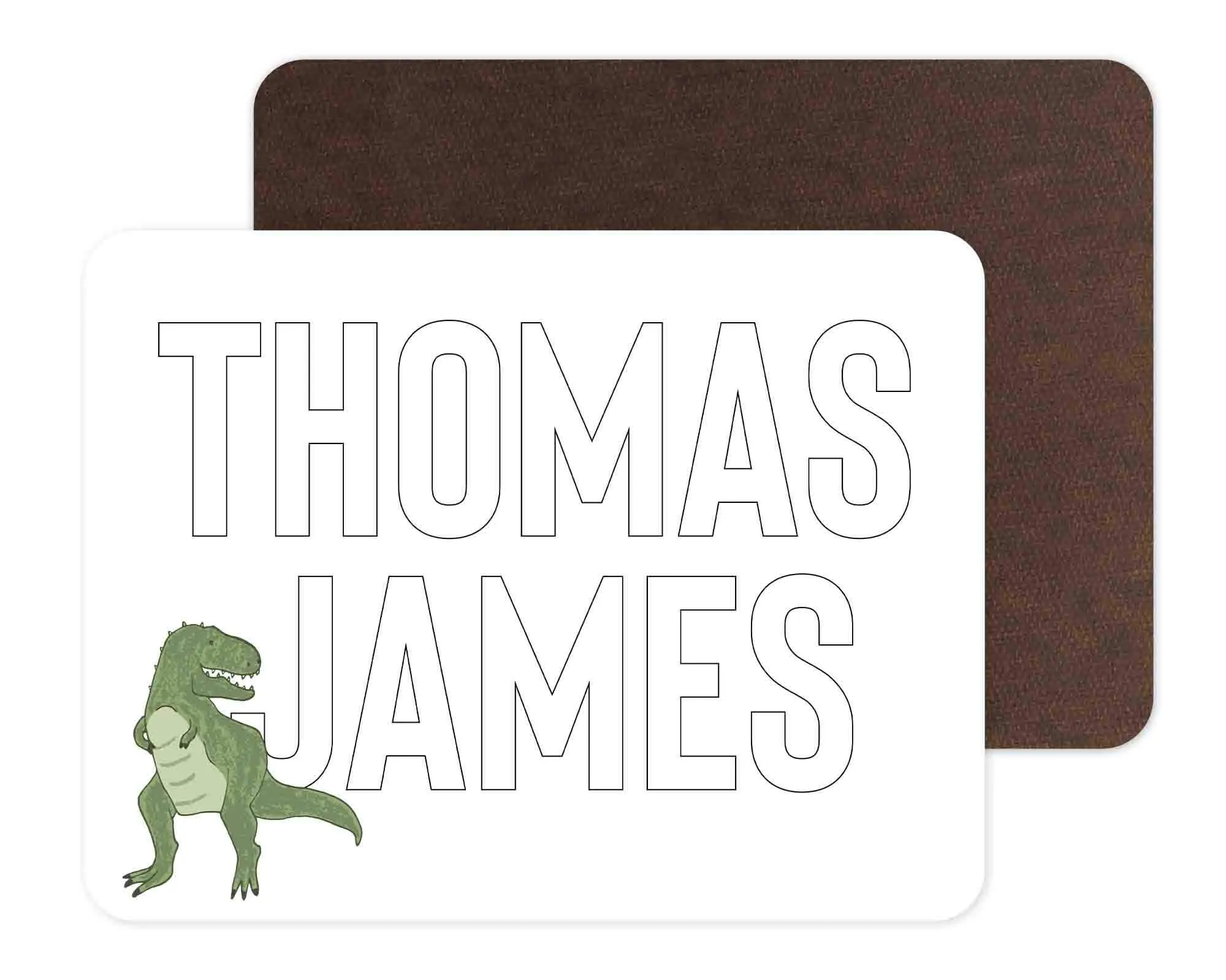 Kids Personalized Whiteboard | Dinosaur Friends