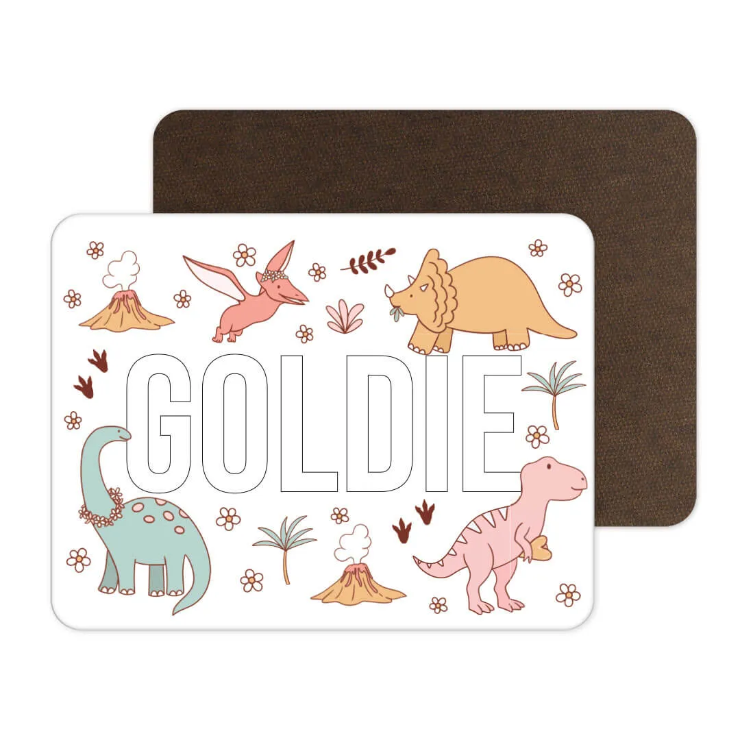 Kids Personalized Whiteboard | Dolly's Dinos