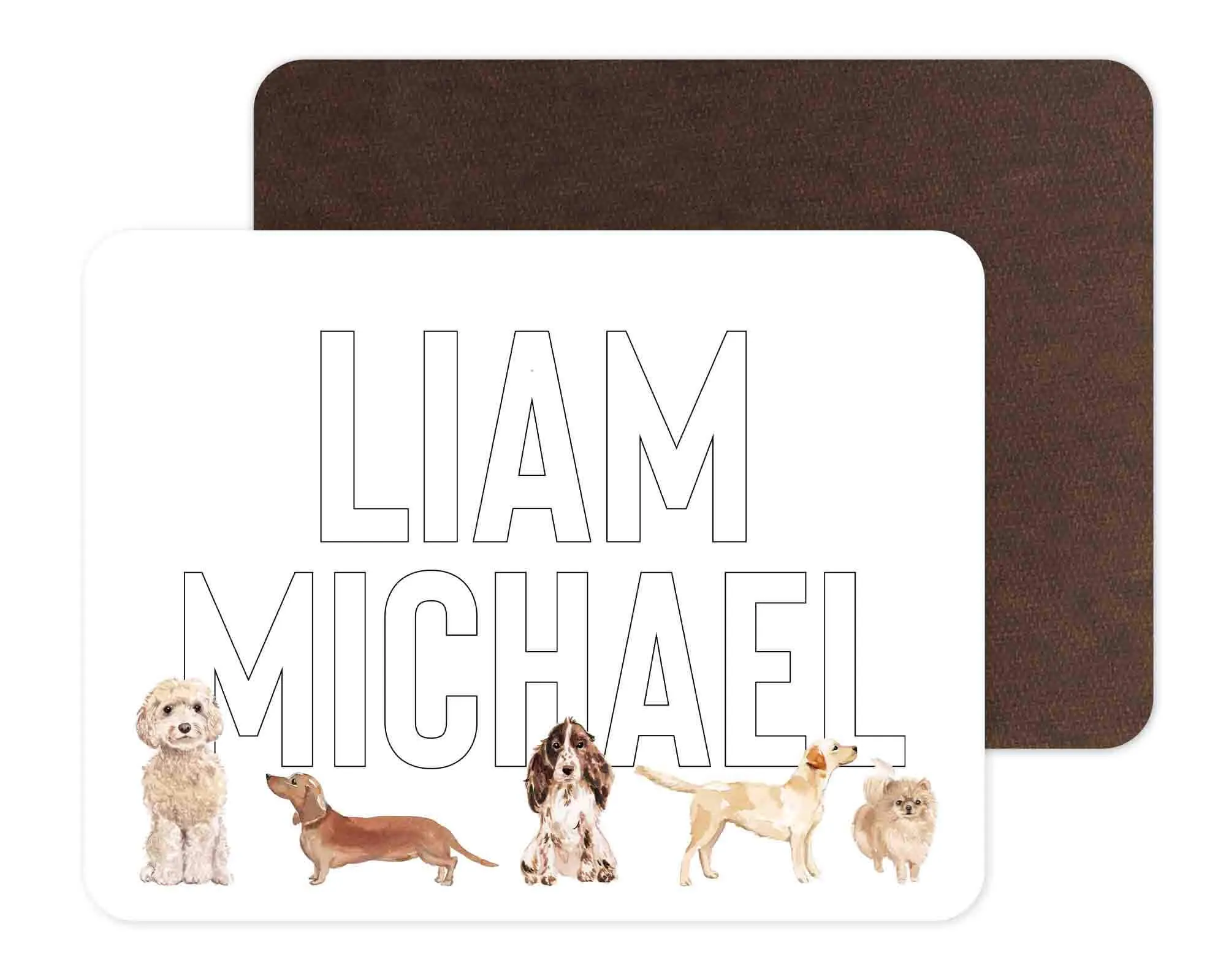 Kids Personalized Whiteboard | Puppy Love