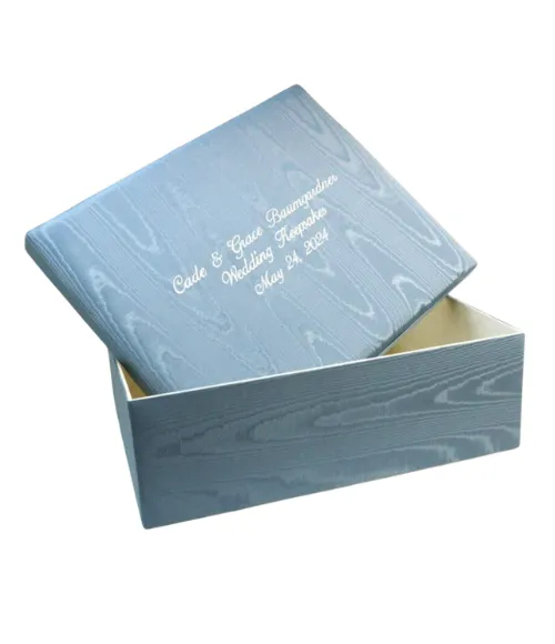 Large Bridal Keepsake Box in Elegant Moir