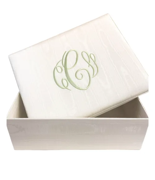 Large Bridal Keepsake Box in Elegant Moir