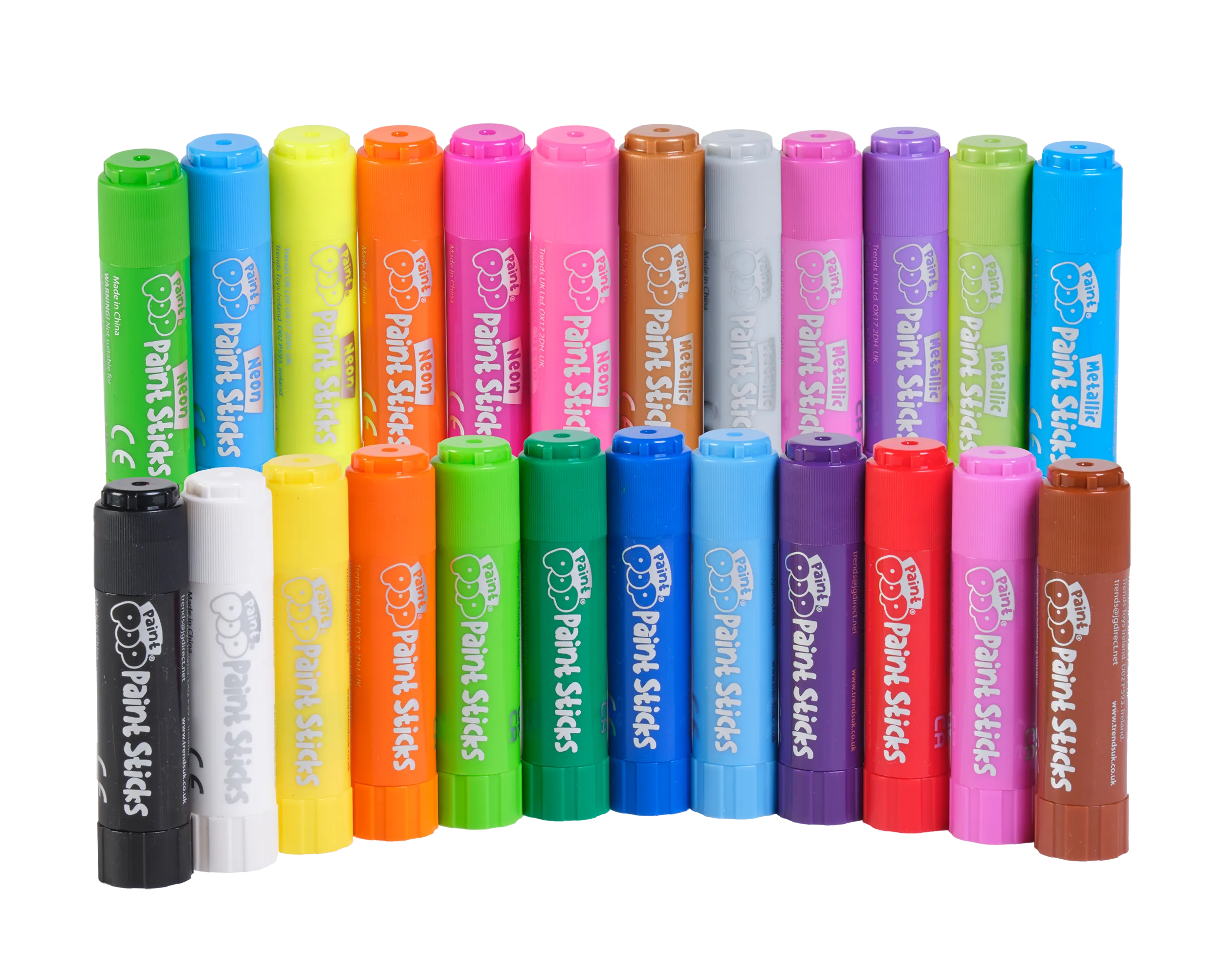 Paint Pop 24 Pack Assorted Quick Dry Paint Sticks