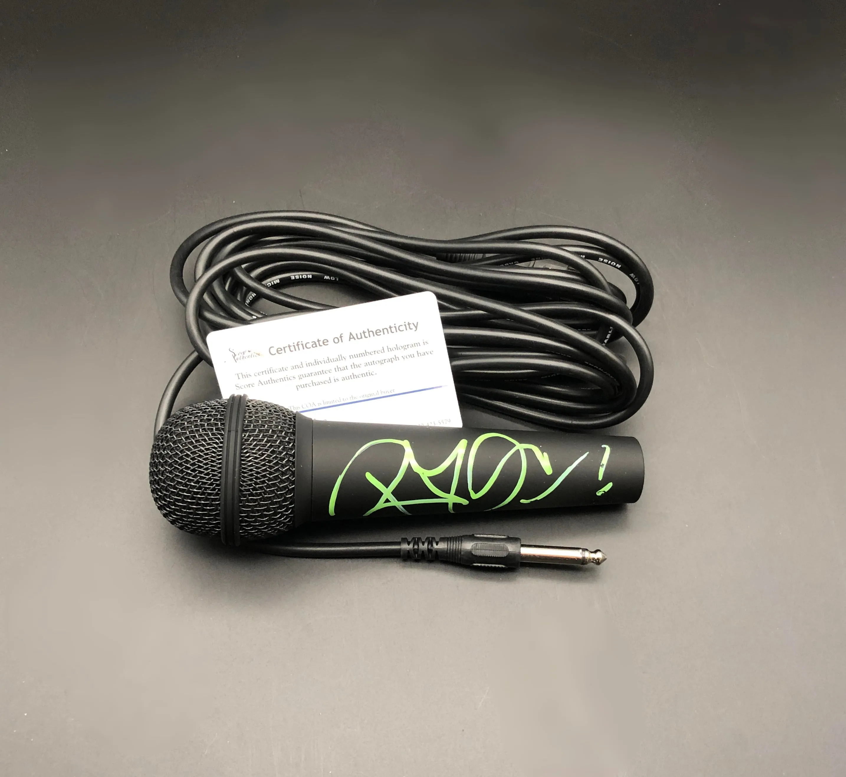 Robert Plant Autographed Microphone
