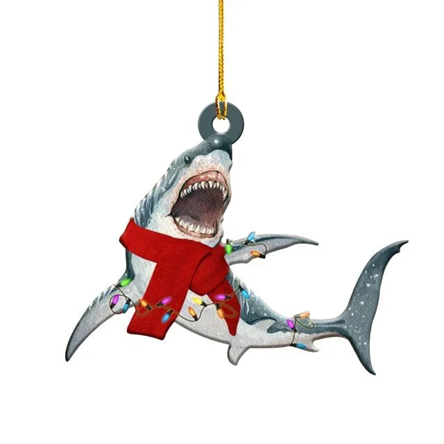 Shark Christmas Tree Ornament