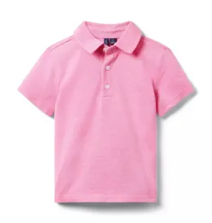 The Classic Pique Polo - Pink Melon Heather
