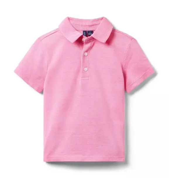 The Classic Pique Polo - Pink Melon Heather