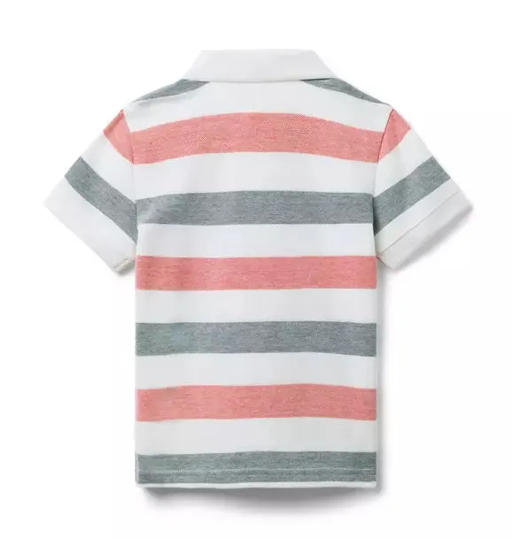 The Classic Striped Pique Polo