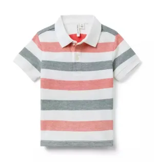 The Classic Striped Pique Polo
