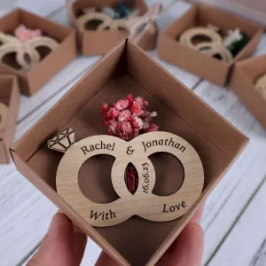 Wedding Party Favors Bridal Shower Flower Tag Magnet Favors Rustic Wedding Favors Thank You Favors Return Gifts