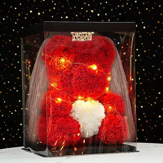 Wedding rose bear