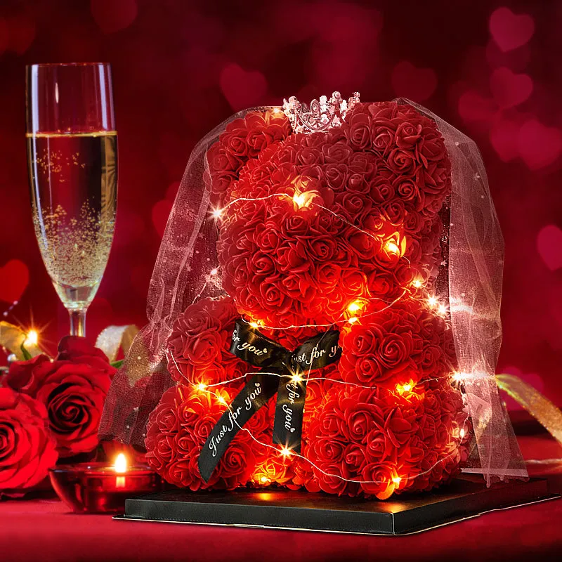Wedding rose bear