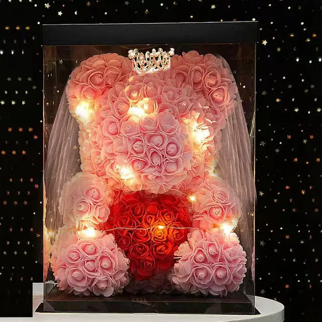 Wedding rose bear